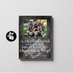 Personalized Cheer Coach Gift Picture Frame, Dance Team Coaches, Personalized Cheer Gifts, Cheer Gifts for Team 16x16 The Sugared Plums