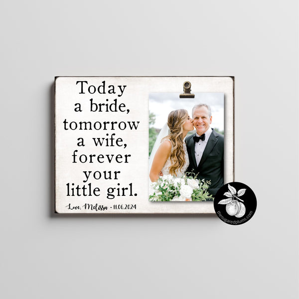 Father of the Bride Gift from daughter, Father of the Bride Picture Frame, Wedding Gifts for Parents, Father of the Bride Gift Ideas