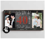 Personalized Then and Now Picture Frame, 40th Anniversary Gift, RUBY Anniversary, We Still Do, Custom Anniversary Frame, Double Frame