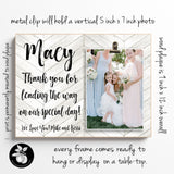 Personalized Flower Girl Frame, Wedding Thank you Gift, Gift for Niece or Sister,  Flower Girl Proposal Idea, Thank you for leading the way