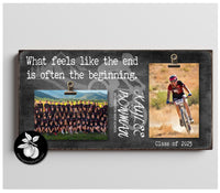 Personalized Senior Night High School Cycling League Picture Frame, Custom Gifts for Graduating Senior, Graduation Gift Ideas, Mountain Bike