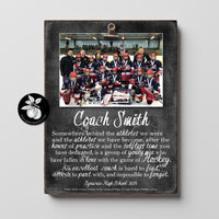 Personalized Hockey Coach Gift Ideas Picture Frame, Thank You Gifts for Coaches, End of Season Gift, Coach Retirement Gift, 9x12