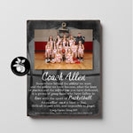 Personalized Girls Basketball Coach Gift Ideas Picture Frame, Thank You Gifts for Coaches, End of Season Gift, Coach Retirement Gift, 9x12