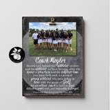 Personalized Golf Coach Gift Ideas Picture Frame, Thank You Gifts for Coaches, End of Season Gift, Coach Retirement Gift, 9x12