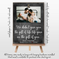 Personalized Adoption Gifts, Gotcha Day Picture Frame, Adoption Day, New Parent Gift, Adopting Baby Gift, New Dad or Mom 9x12