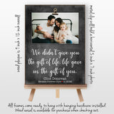 Personalized Adoption Gifts, Gotcha Day Picture Frame, Adoption Day, New Parent Gift, Adopting Baby Gift, New Dad or Mom 9x12