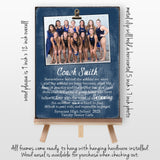 Personalized Swimming Coach Gift Ideas Picture Frame, Thank You Gifts for Swim Team Coaches, End of Season Gift, Coach Retirement Gift, 9x12