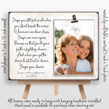 Personalized College Going Away Gift for Daughter, Engagement Gift for Granddaughter, Graduation Gift for Son, Hope You Dance Picture Frame