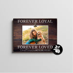 Personalized Dog Memorial Gift, Pet Memorial Picture Frame, Personalized Dog Remembrance Photo, Forever Loyal Forever Loved