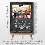 Personalized Teacher Christmas Gifts, Preschool Teacher Gift Frame, Elementary School Teacher Appreciation Gift, Kindergarten Teacher Gift