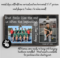 Personalized Senior Night TENNIS Picture Frame