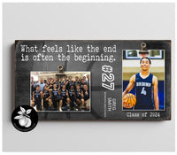 Personalized Senior Night BASKETBALL Picture Frame, Sports Team Gift, Custom Gifts for Graduating Senior, Graduation Gift Ideas, What Feels