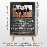 Dance Teacher Gifts Frame, Dance Recital Gift from Students, Ballet or Tap Teacher Appreciation Gift, An Excellent Coach Hard to Find, 9x12