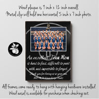 Wrestling Team Mom Gift Ideas Picture Frame, Thank You Gifts for Team Mom, End of Season Gift, Team Mom Retirement Gift, 9x12