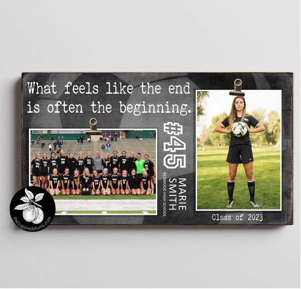 Personalized Senior Night SOCCER Picture Frame, Sports Team Gift, Custom Gifts for Graduating Senior, Graduation Gift Ideas