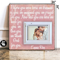 Before You Were Born - Personalized Adoption Gifts, Gotcha Day Picture Frame, Adoption Day, New Parent Gift, Adopting Baby Gift, New Dad or Mom 16x16