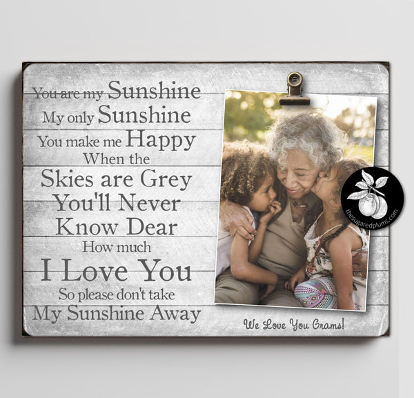 Personalized Mothers Day Gift For Mom, Unique Gift For Grandma, First Mothers Day Gift Idea, You are My Sunshine Picture Frame