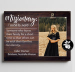 Called to Serve LDS Missionary Photo Frame, Sister Missionary Mission Farewell Gift, Mission Homecoming, Missionary Mom Personalized Frame