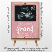 Pregnancy Reveal to Grandparents Picture Frame, Expecting Grandparents Frame, Get Ready for a Grand Adventure, We're Expecting