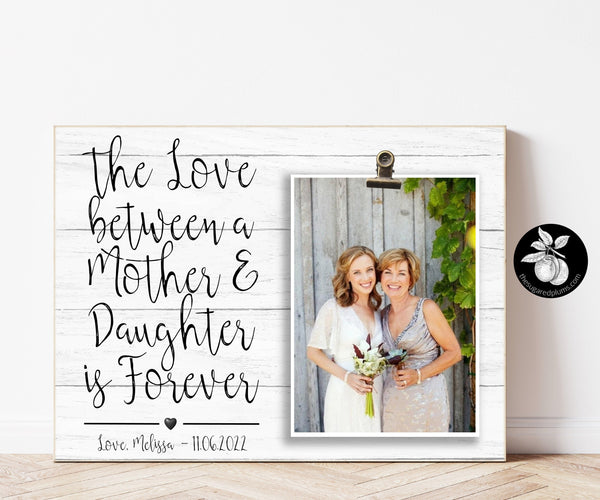 Mother of the Bride gift, Mother of Bride gift from Daughter, Wedding Mother of Bride Thank You Gift, Personalized Wedding Picture Frame