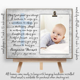 Baptism Gift Girl, Gift from Godmother, Baptism Gift for Goddaughter, Christening Gift, Baptism Frame, May God Grant You Always 9x12