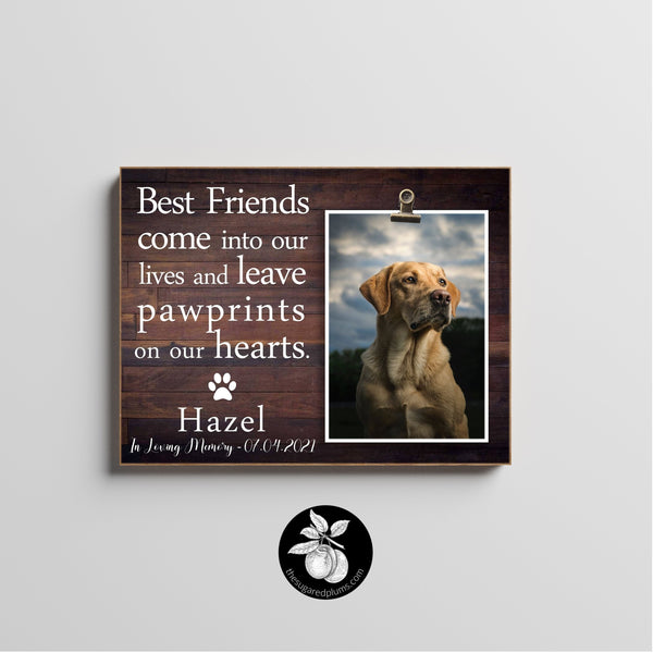 Pet Memorial, Pet Loss Gifts, Free Personalization, Cat Loss Gift, Dog Loss, Pet Bereavement, Pet Sympathy, Pet Loss Frame, Clip Frame