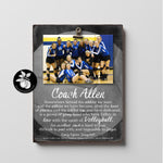 Personalized Volleyball Coach Gift Ideas Picture Frame, Custom Thank You Gifts for Coaches, End of Season Gift, Coach Retirement Gift, 9x12