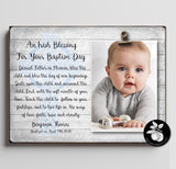 Baptism Gift Boy, Gift from Godmother, Baptism Gift for Godson, Christening Gift, Baptism Frame, An Irish Blessing on Your Baptism Day