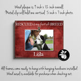 Personalized Adopt a Pet Picture Frame, Dog Adoption Gift Idea, Unique Cat Rescue, Rescued Is My Favorite Breed Picture Frame, Cat Rescue