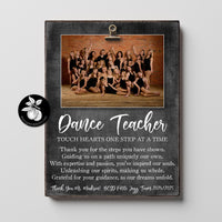 Thank You Dance Teacher Picture Frame – Custom Gift for Dance Instructor, Dance Recital Gift for Teacher, 9x12