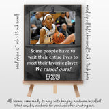 Personalized Senior Basketball Picture Frame, Basketball Senior Night Gift Ideas, End of Season Basketball Banquet, We Raised Ours