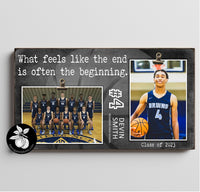 Personalized Senior Night BASKETBALL Picture Frame, Sports Team Gift, Custom Gifts for Graduating Senior, Graduation Gift Ideas