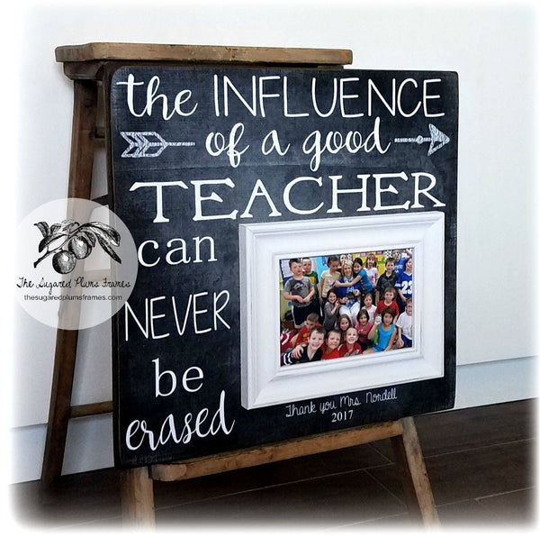 Teacher Appreciation Gift Personalized, Gift for Teacher Picture Frame, Teacher Gift Ideas, 16x16 The Sugared Plums