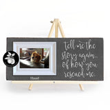 Pet Adoption Gift, Dog Adoption Frame, Cat Adoption Photo Frame, Tell Me The Story Again Picture Frame, Cat Rescue Gift 9x20