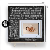 Baptism Gifts for Godparents Picture Frame, Christening Gifts for Godmother or Goddather, 16x16 The Sugared Plums Frames