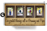 Custom Grandparents Frame, Long Distance Gift for Grandparents, Mothers Day or Fathers Day Gift Idea, Our Greatest Blessings, 16x30