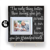 The Only Thing Better,  Christmas Gifts For Grandparents, Grandma and Grandpa Picture Frame, 16x16 The Sugared Plums Frames