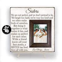 Maid of Honor Gift Sister, Bridesmaid Gift Picture Frame