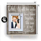 Father of the Bride Gifts Picture Frame, Dad Gifts From Daughter  16x16 The Sugared Plums Frames