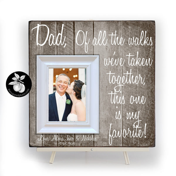 Father of the Bride Gifts Picture Frame, Dad Gifts From Daughter  16x16 The Sugared Plums Frames