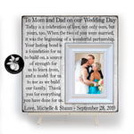 Wedding Gifts For Parents Picture Frame, Mother Of The Bride Gift, Father of The Bride Gift, Today is a Celebration, 16x16