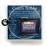 Wrestling Coach Gift, End of Season Team Gift, Personalized Team Photo Gift, Wrestling Mat 16x16 Sugared Plums Frames