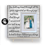 Mother of the Bride Gift from Daughter, Gifts for Mom from Daughter, Mother Gift From Daughter, You Held My Hand, Mothers Day Gift, 16x16