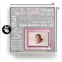 Personalized Goddaughter Gift Picture Frame, Catholic Goddaughter Gifts, Christening Gifts, Baptism Baby Girl Gift,