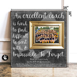 Personalized Cheer Coach Gift Picture Frame, Dance Team Coaches, Personalized Cheer Gifts, Cheer Gifts for Team 16x16 The Sugared Plums