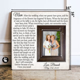 Unique Mother of the Bride Gift, Photo Frame, After the Wedding When Our Guests Have Gone, 16x16 The Sugared Plums Frames
