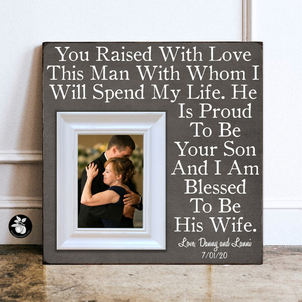 Personalized Mother of the Groom Gift from Bride Picture Frame, Mother In Law Gift from Bride, Wedding Gift for Parents, 16x16