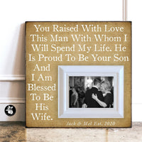 Mother of the Groom Gift Picture Frame, Mother In Law Gift from Bride, Wedding Gift for Mom and Dad, Parents Wedding Gift, 16x16
