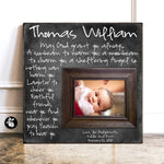 Personalized Baptism Gift Boy from Godparents, Godson Gift with Irish Blessing Picture Framed, Christening Gifts from Godmother, 16x16