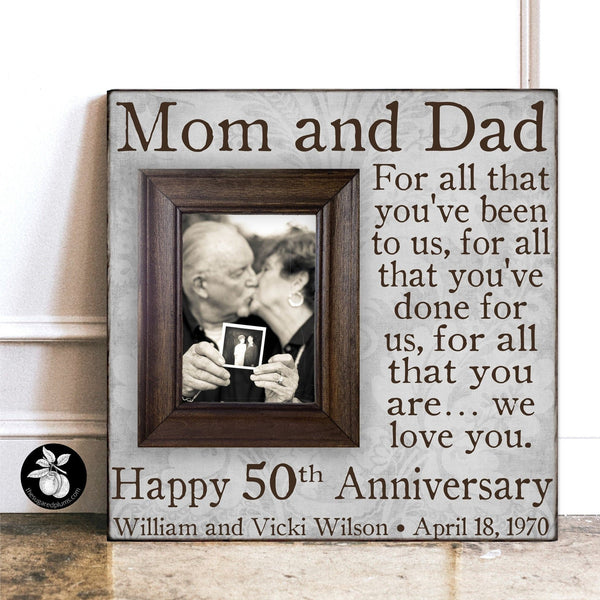 50th Anniversary Gifts For Parents, Golden Anniversary Gifts, 50th Anniversary Decorations, For All That You Have Been To Us, 16x16